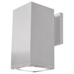 Bayside-15W 1 LED Small Outdoor Square Cylinder Wall Mount-4.5 Inches Wide by 8 Inches Tall