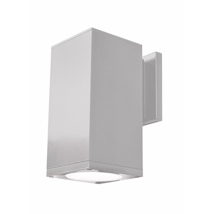 Bayside-15W 1 LED Small Outdoor Square Cylinder Wall Mount-4.5 Inches Wide by 8 Inches Tall