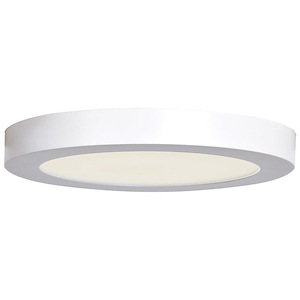 Ulko-19W 1 LED Outdoor Round Large Flush Mount in Contemporary Style-9 Inches Wide by 1 Inches Tall