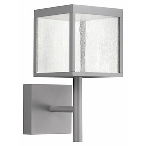 Reveal-Outdoor Square Wall Sconce in Transitional Style-7 Inches Wide by 14.5 Inches Tall