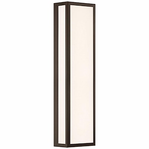 Geo - 25W 1 LED Bi-Directional Outdoor Wall Sconce In Modern Style-26 Inches Tall and 7.25 Inches Wide - 1283952