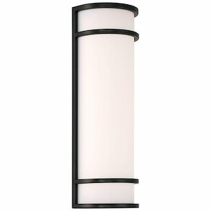 Cove - 20W 1 LED Dual Voltage Outdoor Wall Mount In Contemporary Style-18 Inches Tall and 6 Inches Wide - 1299566