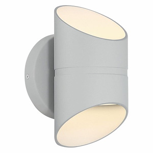 Marino - 24W 2 LED Outdoor Wall Mount In Contemporary Style-8 Inches Tall and 4.75 Inches Wide