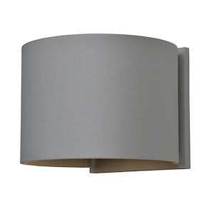 Curve-6W 2 LED Marine Grade Outdoor Wall Sconce-6 Inches Wide by 4.4 Inches Tall