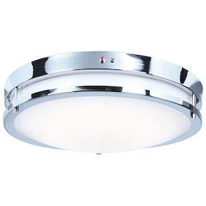 Solero-30W 1 LED Flush Mount with Emergency Backup in Contemporary Style-18 Inches Wide by 3.75 Inches Tall - 711508