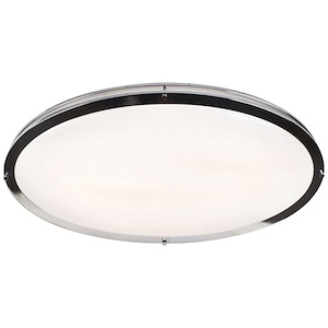 Solero-48W 1 LED Oval Flush Mount in Contemporary Style-32.5 Inches Wide by 5 Inches Tall