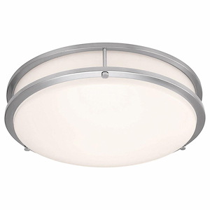 Solero III - 15W 1 LED Flush Mount In Modern Style-3.5 Inches Tall and 12 Inches Wide