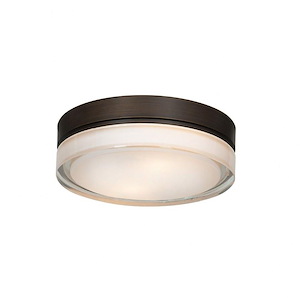 Solid-17W 1 LED Small Flush Mount-9 Inches Wide by 3 Inches Tall