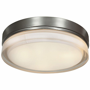 Solid-30W 1 Led Large Flush Mount-11 Inches Wide By 3.5 Inches Tall - 1207304