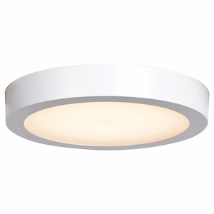 Ulko Exterior-Large Outdoor Flush Mount in Transitional Style-9 Inches Wide by 1 Inches Tall