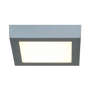 Strike 2.0-12W 1 LED Square Flush Mount-7 Inches Wide by 1.5 Inches Tall