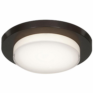 Link Plus-12W 1 LED Flush Mount in Contemporary Style-7.5 Inches Wide by 2.5 Inches Tall