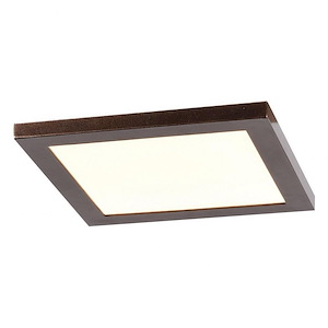 Boxer-15W 1 LED Medium Square Flush Mount-7.5 Inches Wide by 0.5 Inches Tall
