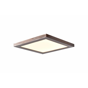 Boxer-15W 1 LED Large Square Flush Mount-9.5 Inches Wide by 0.5 Inches Tall