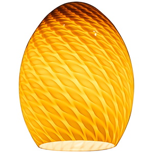 FireBird-Brandy Glass Pendant Shade-6 Inches Wide by 9 Inches Tall