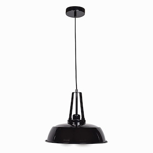 Nostalgia-60W 1 LED Pendant in Transitional Style-14 Inches Wide by 11 Inches Tall - 1012358
