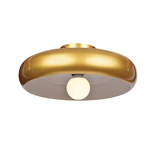 Bistro-5W 1 LED Round Small Flush Mount-15.75 Inches Wide by 5.5 Inches Tall