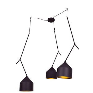 Pizzazz-30W 3 Led Oblong Pendant In Modern Style-25.5 Inches Wide By 38 Inches Tall - 1207269