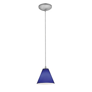 Martini-12W 1 LED Cord Pendant-7 Inches Wide by 6 Inches Tall