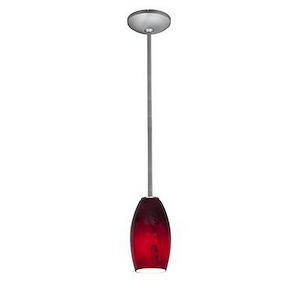 Merlot-11W 1 LED Rod Pendant-3.5 Inches Wide by 8 Inches Tall - 520745
