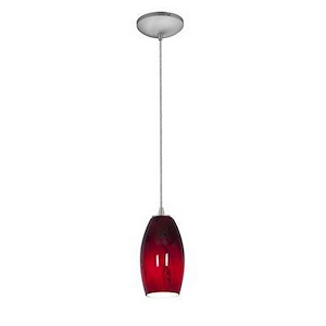 Merlot-12W 1 LED Cord Pendant-3.5 Inches Wide by 8 Inches Tall - 520788