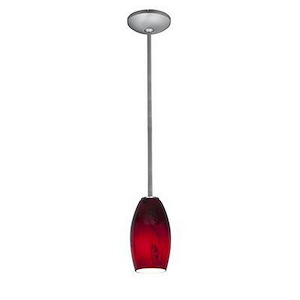 Merlot-12W 1 LED Rod Pendant-3.5 Inches Wide by 8 Inches Tall - 520787