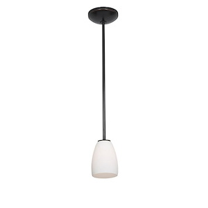 Sherry-11W 1 LED Rod Pendant-4.5 Inches Wide by 6 Inches Tall