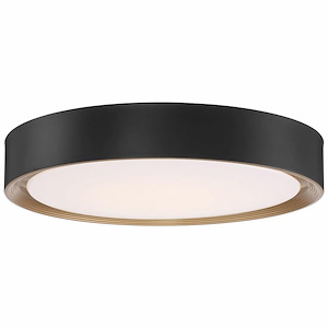 Malaga - 40W 1 LED Flush Mount In Transitional Style-3.25 Inches Tall and 23.75 Inches Wide - 1265385