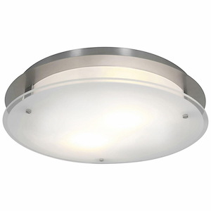 Vision Round-Round Large Flush Mount-15.75 Inches Wide By 3.25 Inches Tall
