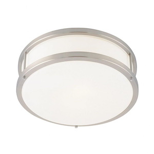 Conga-17W 1 LED Flush Mount-12 Inches Wide by 4.5 Inches Tall - 758548