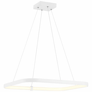 Ravello - 30W 1 LED Pendant In Contemporary Style-1 Inches Tall and 24 Inches Wide