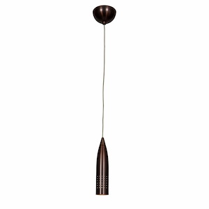 Odyssey-5.5W 1 LED Bullet Pendant-2 Inches Wide by 9.25 Inches Tall - 758592