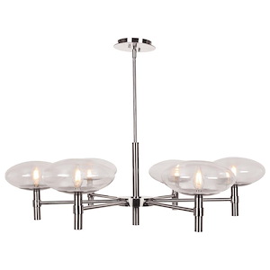 Grand-24W 6 LED Chandelier in Contemporary Style-37.5 Inches Wide by 12.25 Inches Tall - 711559