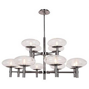 Grand-48W 12 Led Round Chandelier In Contemporary Style-42 Inches Wide By 22 Inches Tall