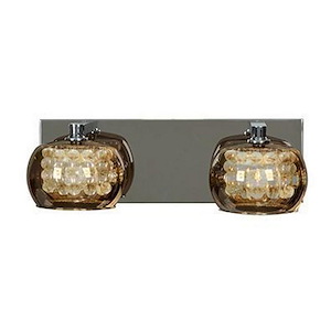 Glam-Two Light Vanity-Bath Light-14.5 Inches Wide By 4.75 Inches Tall - 469952