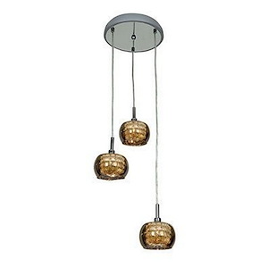 Glam-Three Light Pendant-10 Inches Wide By 4.75 Inches Tall - 469948