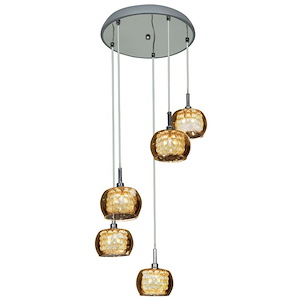 Glam-Five Light Pendant-14 Inches Wide By 4.75 Inches Tall - 469947