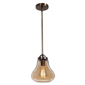 Flux-1 Light Pendant in Contemporary Style-7.5 Inches Wide by 10.25 Inches Tall - 365427