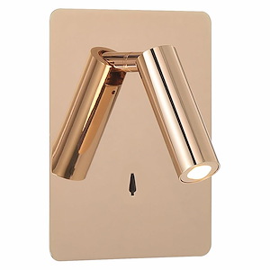 Villa - 4W 1 LED Reading Light In Modern Style-7.5 Inches Tall and 6.25 Inches Wide