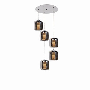 Dor-45W 5 Led Cluster Pendant-20.5 Inches Wide By 8.5 Inches Tall