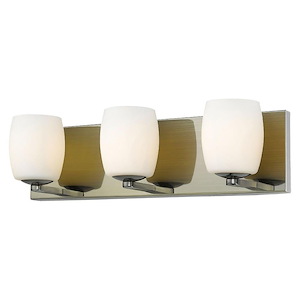 Serenity-Three Light Bath Vanity-19 Inches Wide by 5.1 Inches Tall