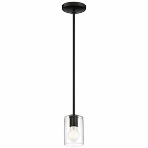 Oslo - 9W 1 LED Pendant In Transitional Style-6 Inches Tall and 4 Inches Wide