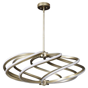 Vortex-56W 7 LED Large Pendant in Modern Style-33.25 Inches Wide by 14.75 Inches Tall