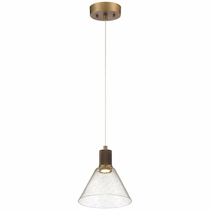 Port Nine - 9W 1 LED Pendant In Transitional Style-8.5 Inches Tall and 8 Inches Wide - 1265417