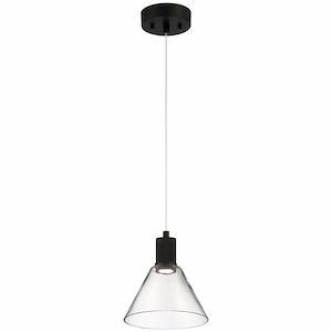 Port Nine - 9W 1 LED Pendant In Transitional Style-8.5 Inches Tall and 8 Inches Wide - 1265419