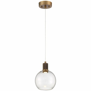 Port Nine - 9W 1 LED Pendant In Transitional Style-9.5 Inches Tall and 7.5 Inches Wide - 1265429