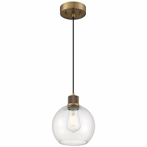Port Nine - 9W 1 LED Pendant In Transitional Style-9.5 Inches Tall and 7.5 Inches Wide - 1265432