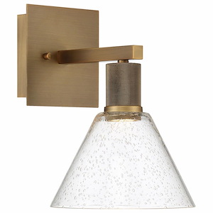 Port Nine - 9W 1 LED Wall Sconce In Transitional Style-11.5 Inches Tall and 8 Inches Wide