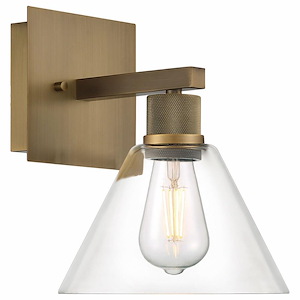 Port Nine - 9W 1 LED Wall Sconce In Transitional Style-11.5 Inches Tall and 8 Inches Wide - 1265438