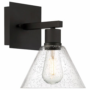 Port Nine - 9W 1 LED Wall Sconce In Transitional Style-11.5 Inches Tall and 8 Inches Wide
